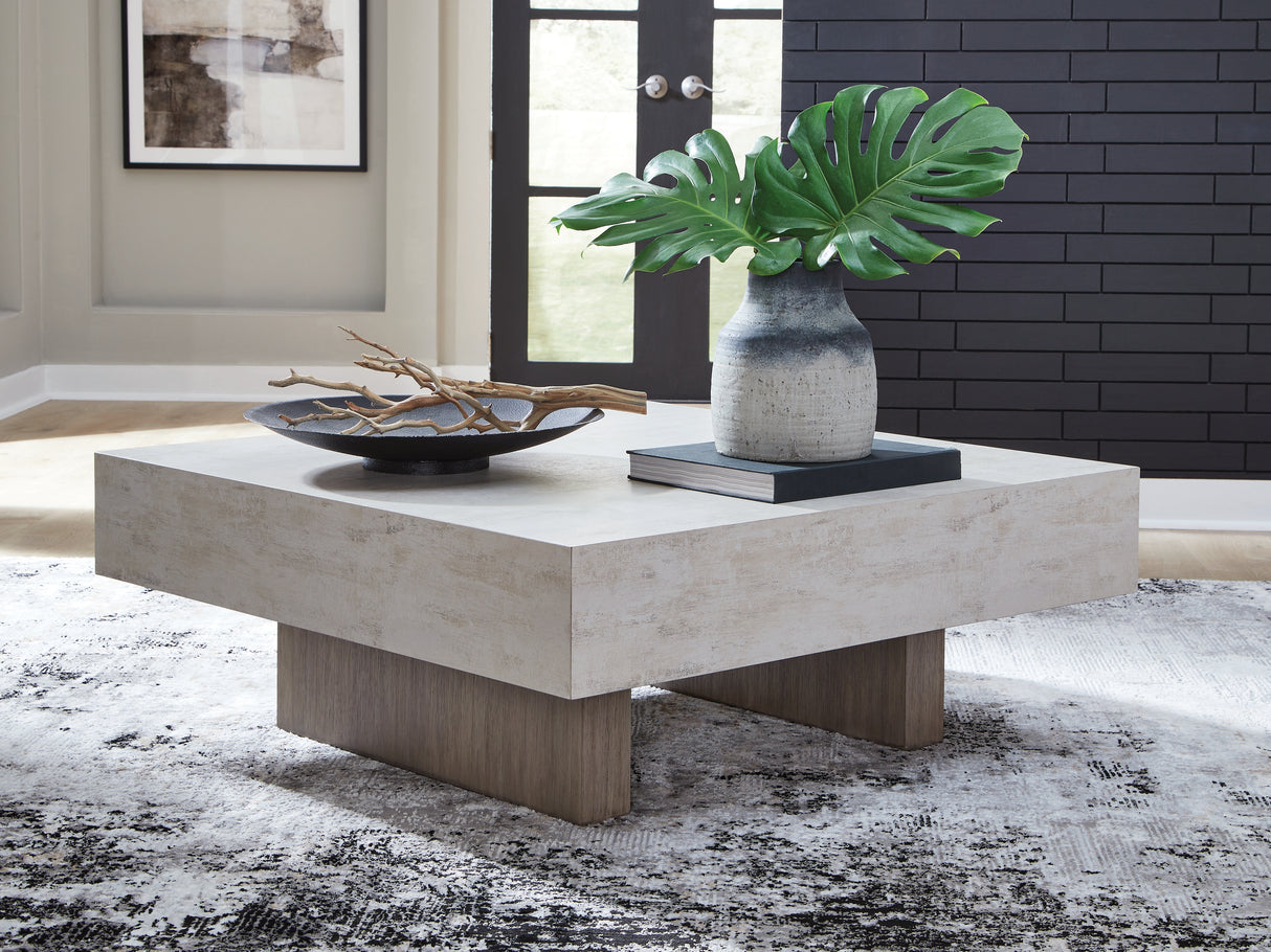 Furniture City - MS - Ashley Furniture - Jorlaina Coffee Table - Square Cocktail Table / Light Grayish Brown - T622-8