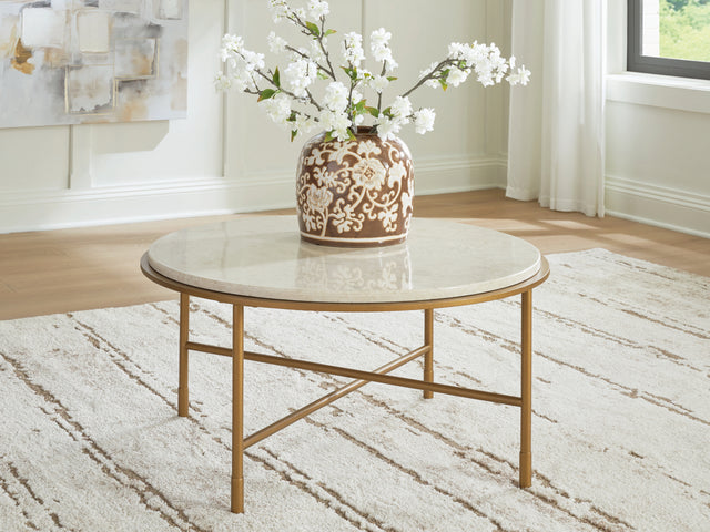 Furniture City - MS - Ashley Furniture - Alben Coffee Table - Round Cocktail Table - T643-8