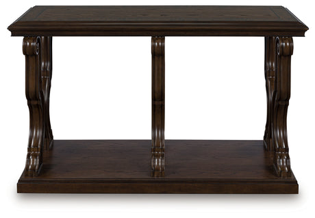 Furniture City - MS - Ashley Furniture - Maylee Sofa Table - Sofa Table / Dark Brown - T647-4