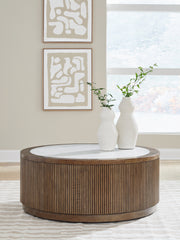 Furniture City - MS - Ashley Furniture - Hadonna Coffee Table - Round Cocktail Table - T658-8