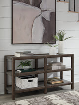 Furniture City - MS - Ashley Furniture - Kallenny Sofa Table - Sofa Table / Brown/Gray - T669-4