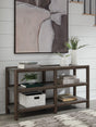 Furniture City - MS - Ashley Furniture - Kallenny Sofa Table - Sofa Table / Brown/Gray - T669-4