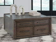 Furniture City - MS - Ashley Furniture - Kallenny Coffee Table - Square Cocktail Table / Brown/Gray - T669-8