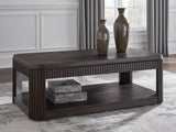 Furniture City - MS - Ashley Furniture - Carlibrie Lift-Top Coffee Table - Lift Top Cocktail Table / Warm Brown - T700-9