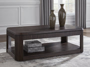 Furniture City - MS - Ashley Furniture - Carlibrie Lift-Top Coffee Table - Lift Top Cocktail Table / Warm Brown - T700-9
