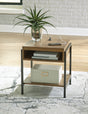 Furniture City - MS - Ashley Furniture - Fridley End Table - Rectangular End Table / Brown/Black - T964-3