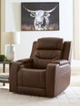 Furniture City - MS - Ashley Furniture - Knightington Living Room - Power Recliner w/Audio Seating / Brown - PCU1160213A