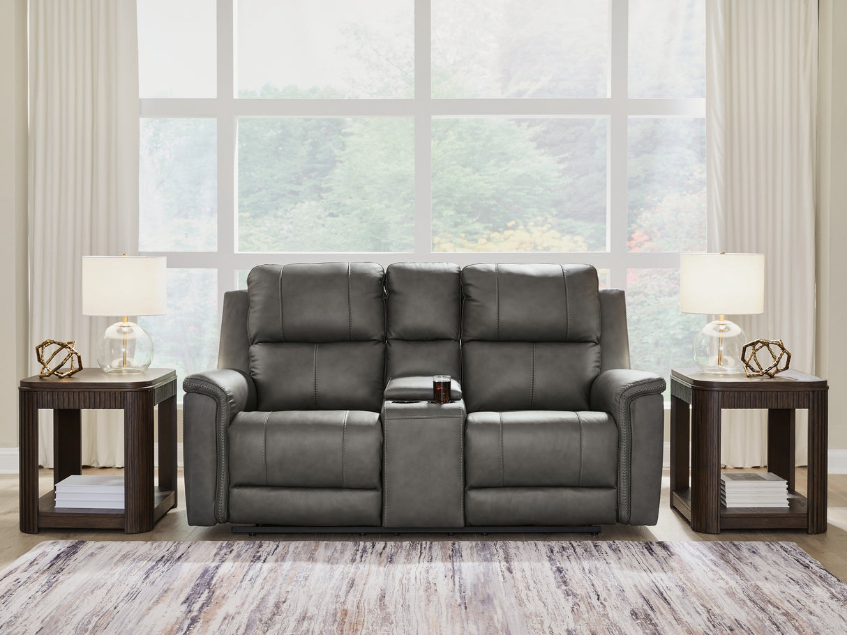 Furniture City - MS - Ashley Furniture - Bleckley Living Room - PWR REC Loveseat/CON/ADJ HDRST - PCU1200018