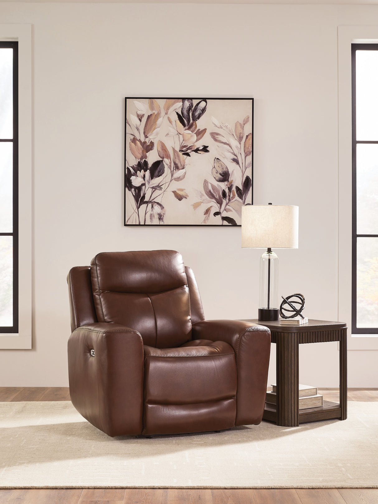 Furniture City - MS - Ashley Furniture - Next Move Living Room - PWR Recliner/ADJ Headrest / Mahogany - PCU1210213