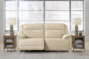 Furniture City - MS - Ashley Furniture - Double Deal Sectional - 2-Piece Power Reclining Loveseat Sectional / Almond - U13001S3