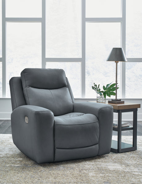 Furniture City - MS - Ashley Furniture - Mindanao Living Room - PWR REC Loveseat/CON/ADJ HDRST / Steel - U5950418