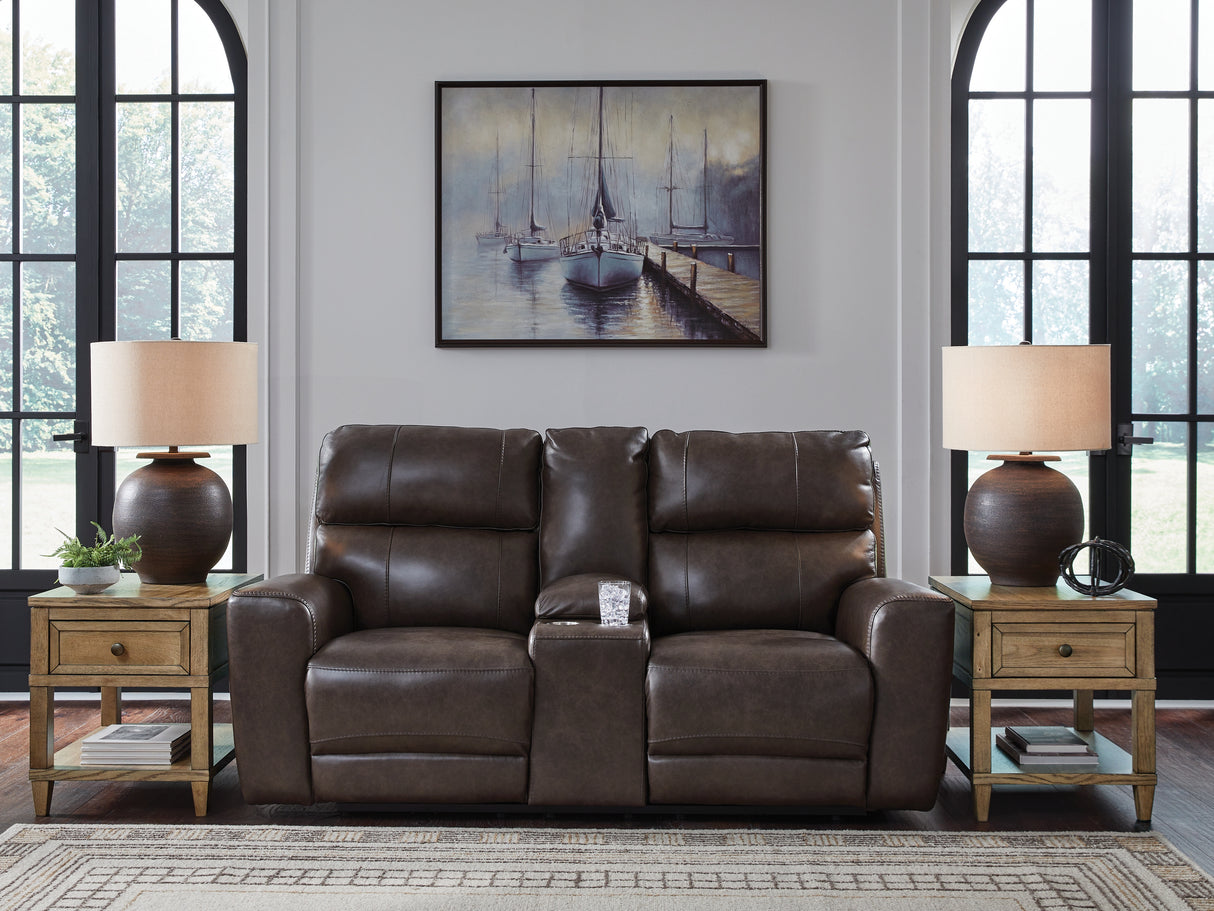 Furniture City - MS - Ashley Furniture - Crossplex Living Room - PWR REC Loveseat/CON/ADJ HDRST / Smoke - PCU6450618
