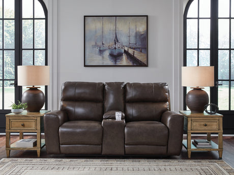 Furniture City - MS - Ashley Furniture - Crossplex Living Room - PWR REC Loveseat/CON/ADJ HDRST / Smoke - PCU6450618