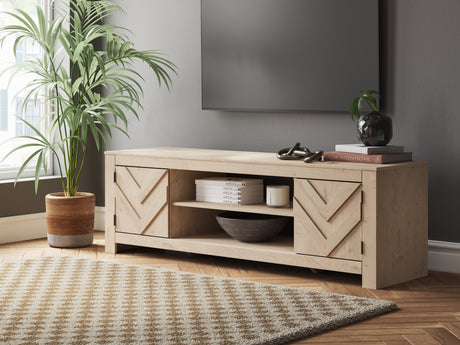 Furniture City - MS - Ashley Furniture - Cayboni TV Stand - 71" / Tan - W3787-68