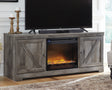 Furniture City - MS - Ashley Furniture - Wynnlow 63" TV Stand with Electric Fireplace - 63" TV Stand with Electric Fireplace / Gray - W440W4