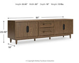 Roanhowe 85" TV Stand