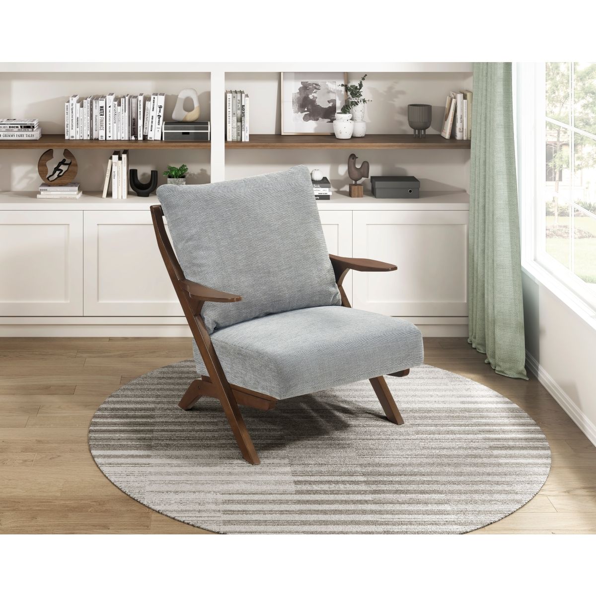 Lennox - Accent Chair - Dark Brown Frame