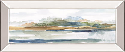 Solace By Nan - Mirror Framed Print Wall Art - Beige