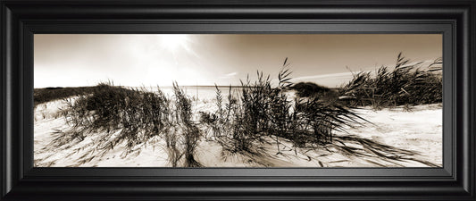 The Wind In The Dunes I By Noah Bay - Framed Print Wall Art - Dark Gray