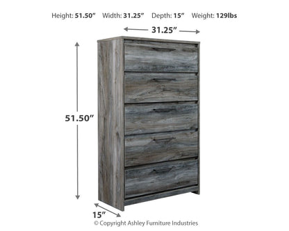Baystorm - Five Drawer Chest