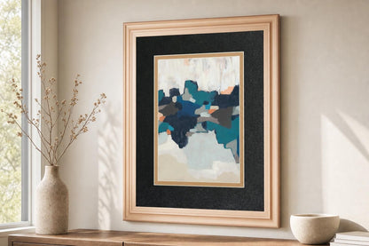 34x40 Mosaic Mesa II By June Erica Vess - Blue