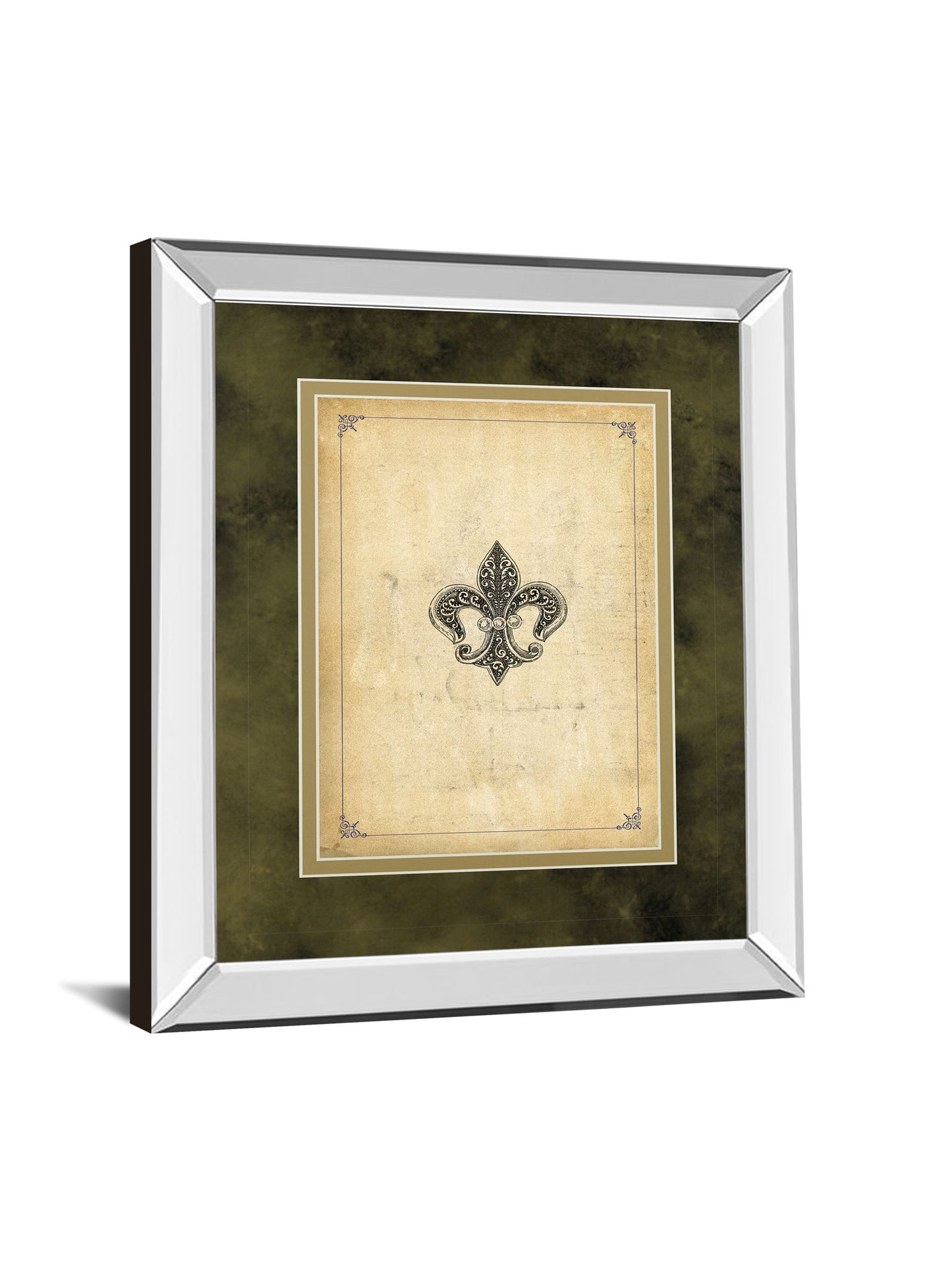 Fleur Di Lies I By Alexey Paviuts - Mirror Framed Print Wall Art - Beige