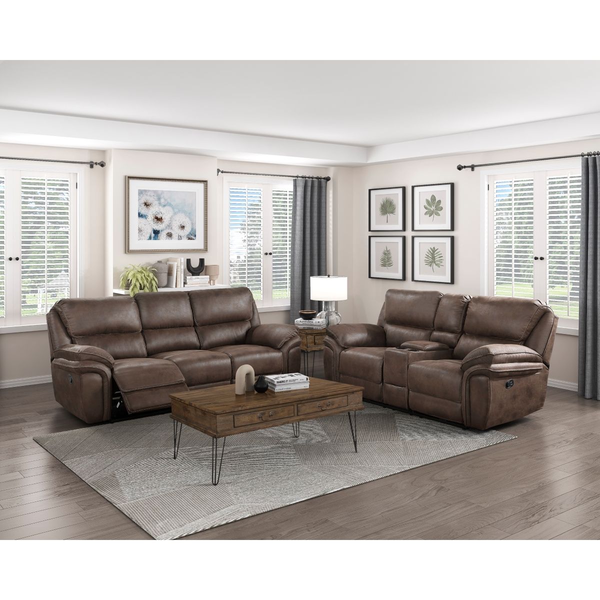 Proctor - Double Reclining Loveseat With Center Console
