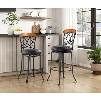 Benson - Swivel Pub Height Chair - Brown