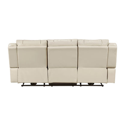 Huron - Power Double Reclining Sofa With Center Drop-Down Cup Holders, Wireless Charger, Magazine Bag, LED And Charging Ports
