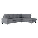 Maston - 3 Piece Reversible Sectional With Drop-Down Cup Holders And Storage Ottoman