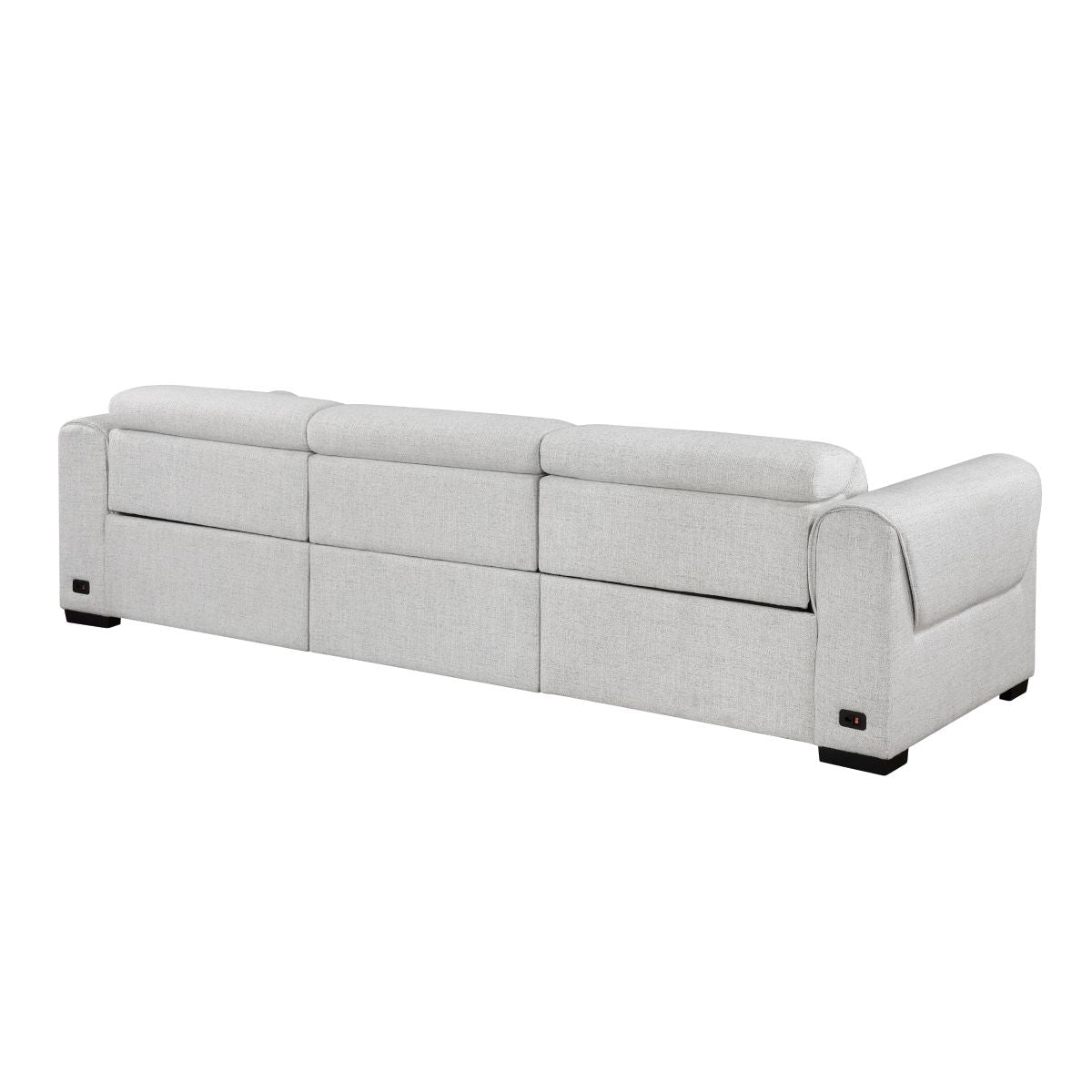 McPherson - Power Double Reclining Sofa With Power Headrests, Charging Ports - Cloud