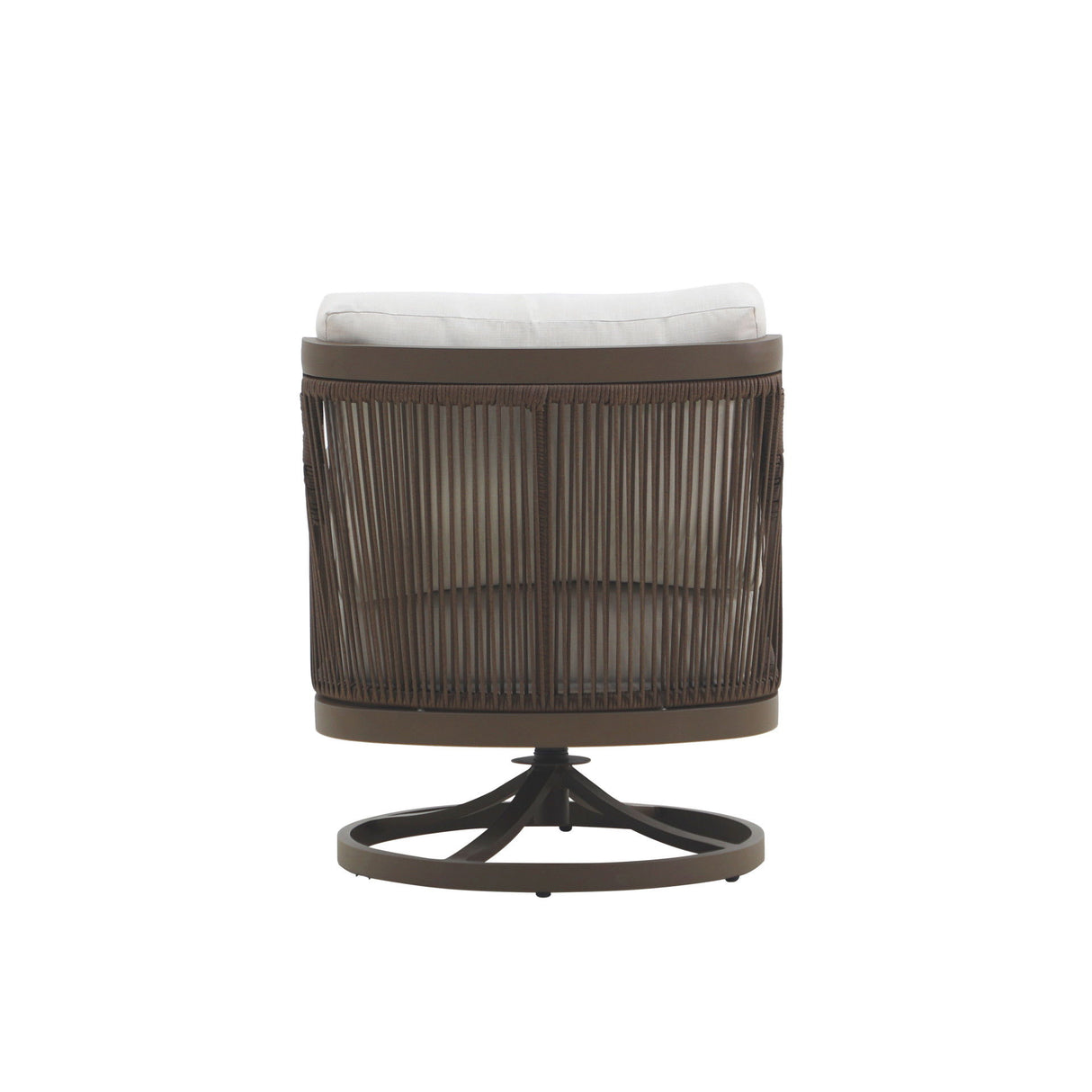 Genova - Patio Swivel Club Chair With Accent Pillow (Set of 2) - Gray