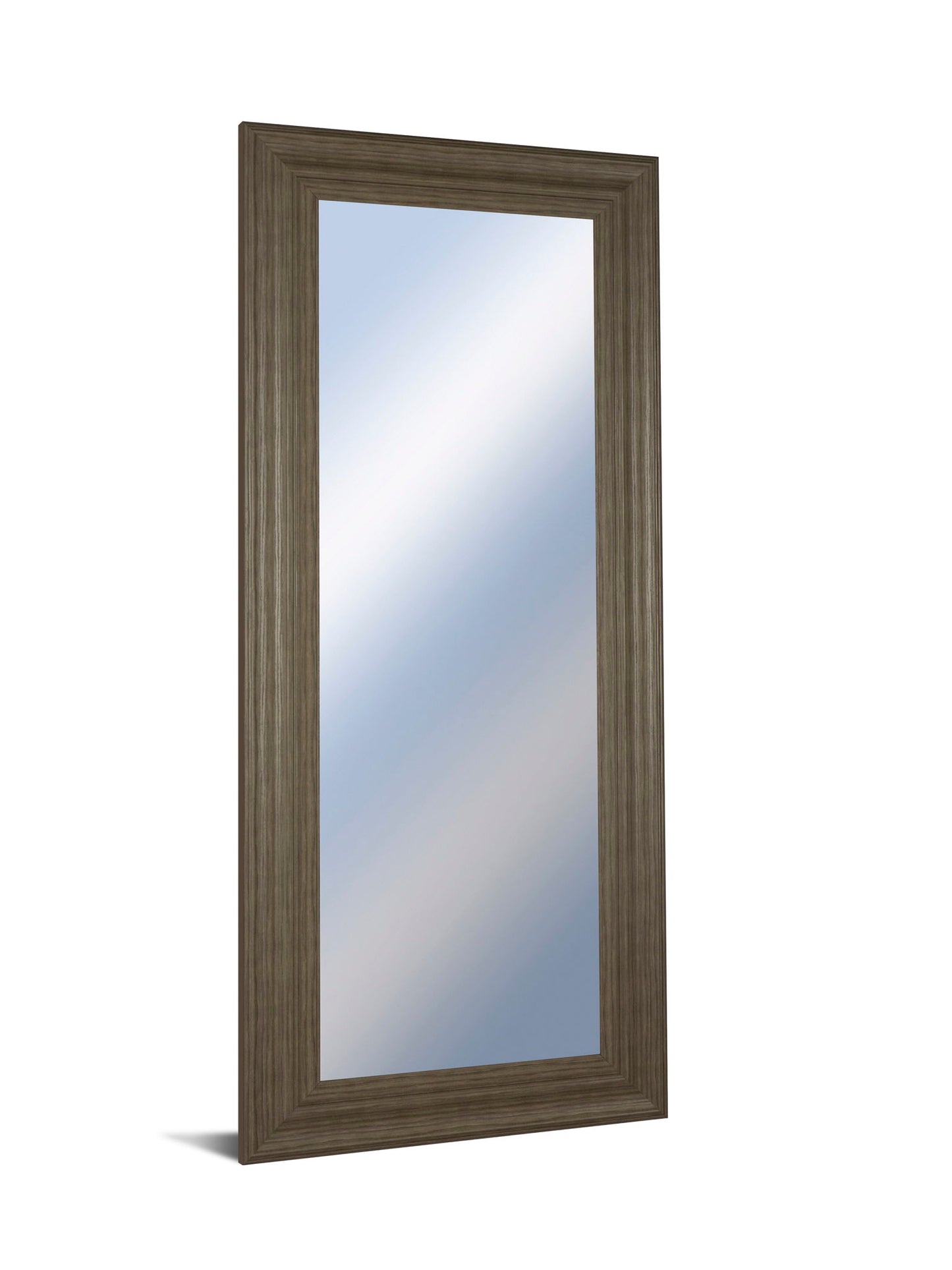 18x42 Decorative Framed Wall Mirror By Classy Art Promotional Mirror Frame #44 - Dark Brown