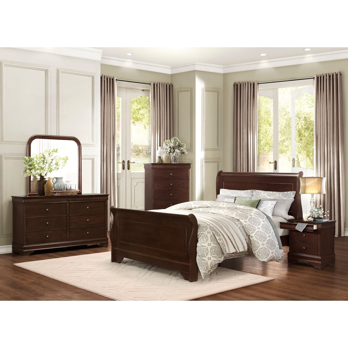 Abbeville - Dresser With Two Hidden Drawers - Cherry