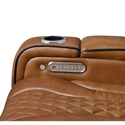 Apex - Power Double Reclining Loveseat With Center Console, Power Headrests, Storage Arms With Cup Holders, Wireless Charger, Air Massage And Heat, LED Lighting And Charging Ports