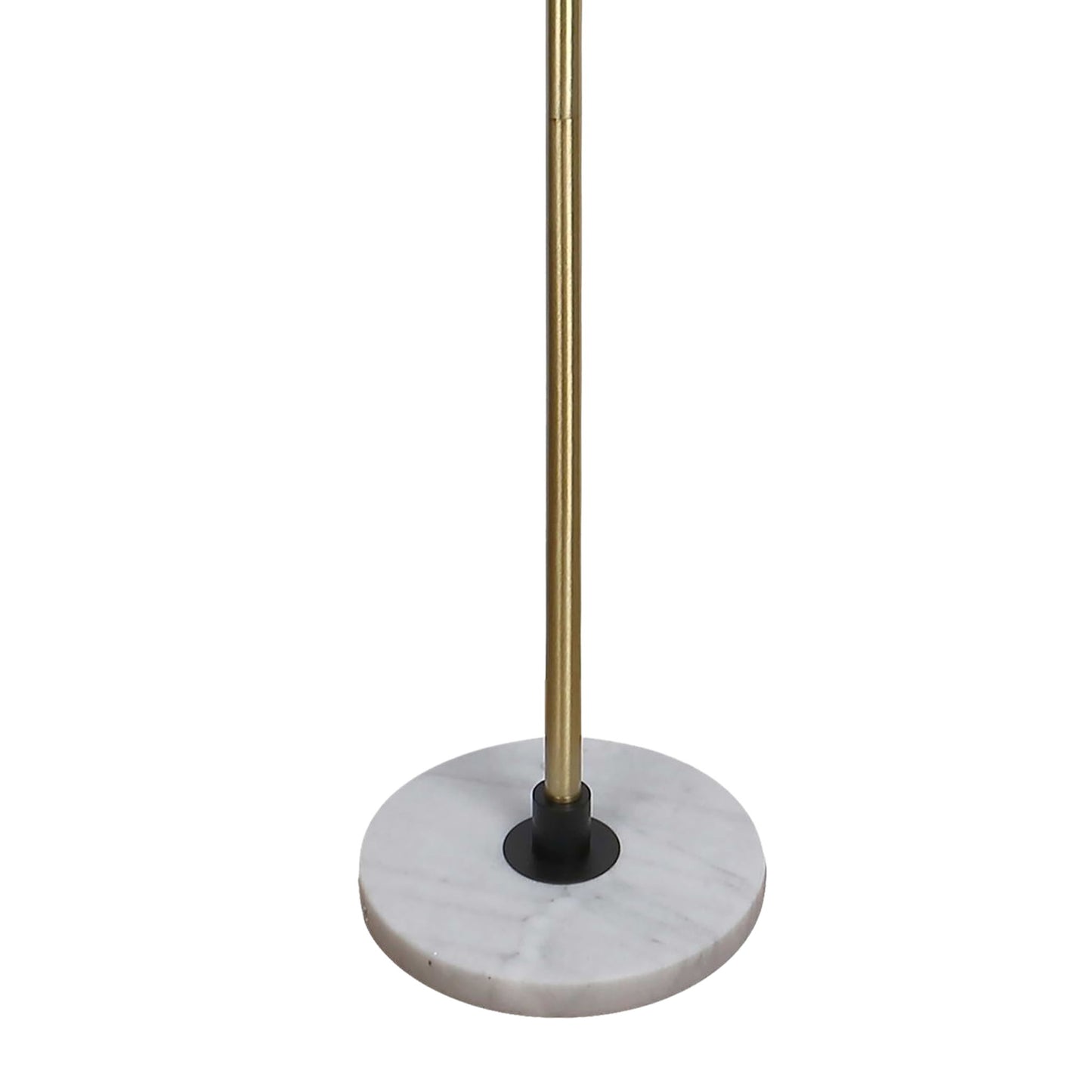 "Celestial Branch" Metal Floor Lamp - Matte Black / White Frosted Glass / White Marble / Soft Gold