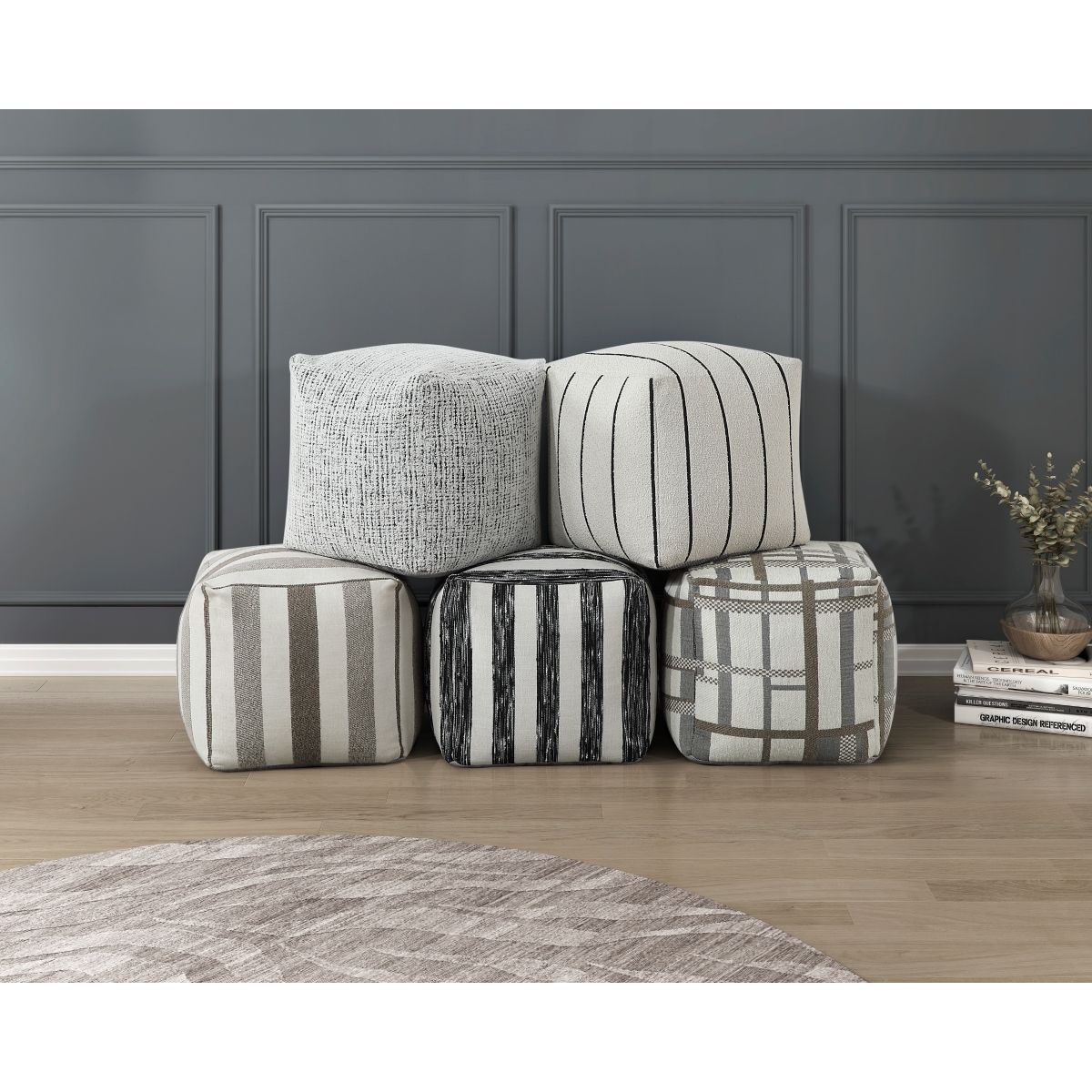 Easley - Monica Pouf - Multicolor
