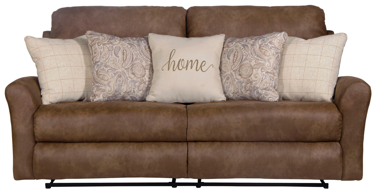 Justine - Lay Flat Reclining Sofa - Burlap