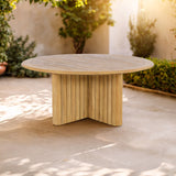 Sedona - Round Patio Dining Table - Natural
