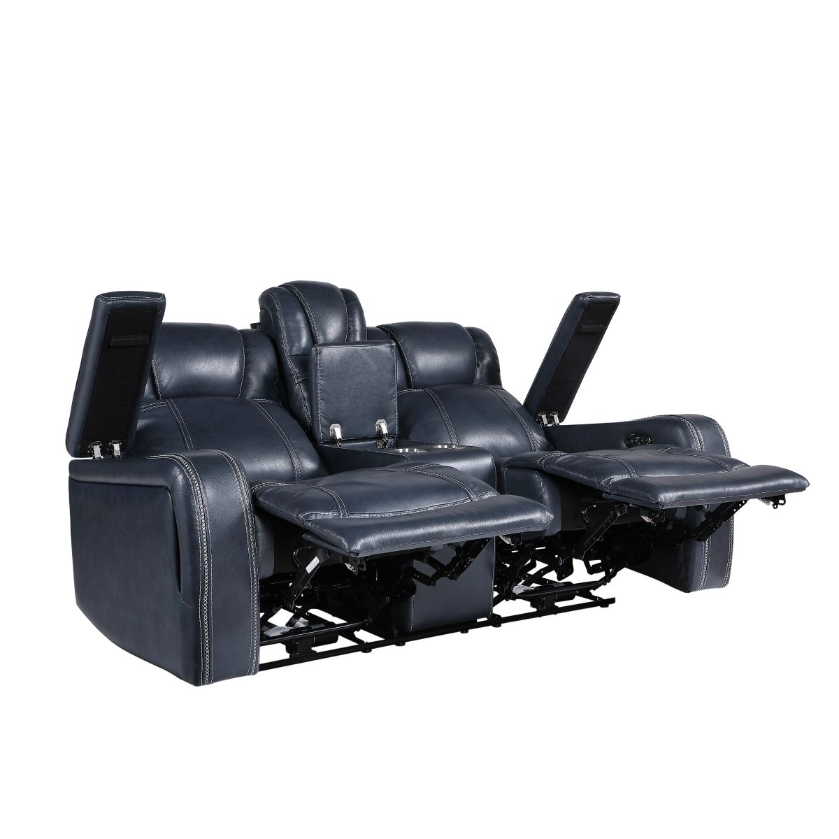 Keziah - Power Sofa & Loveseat - Blue