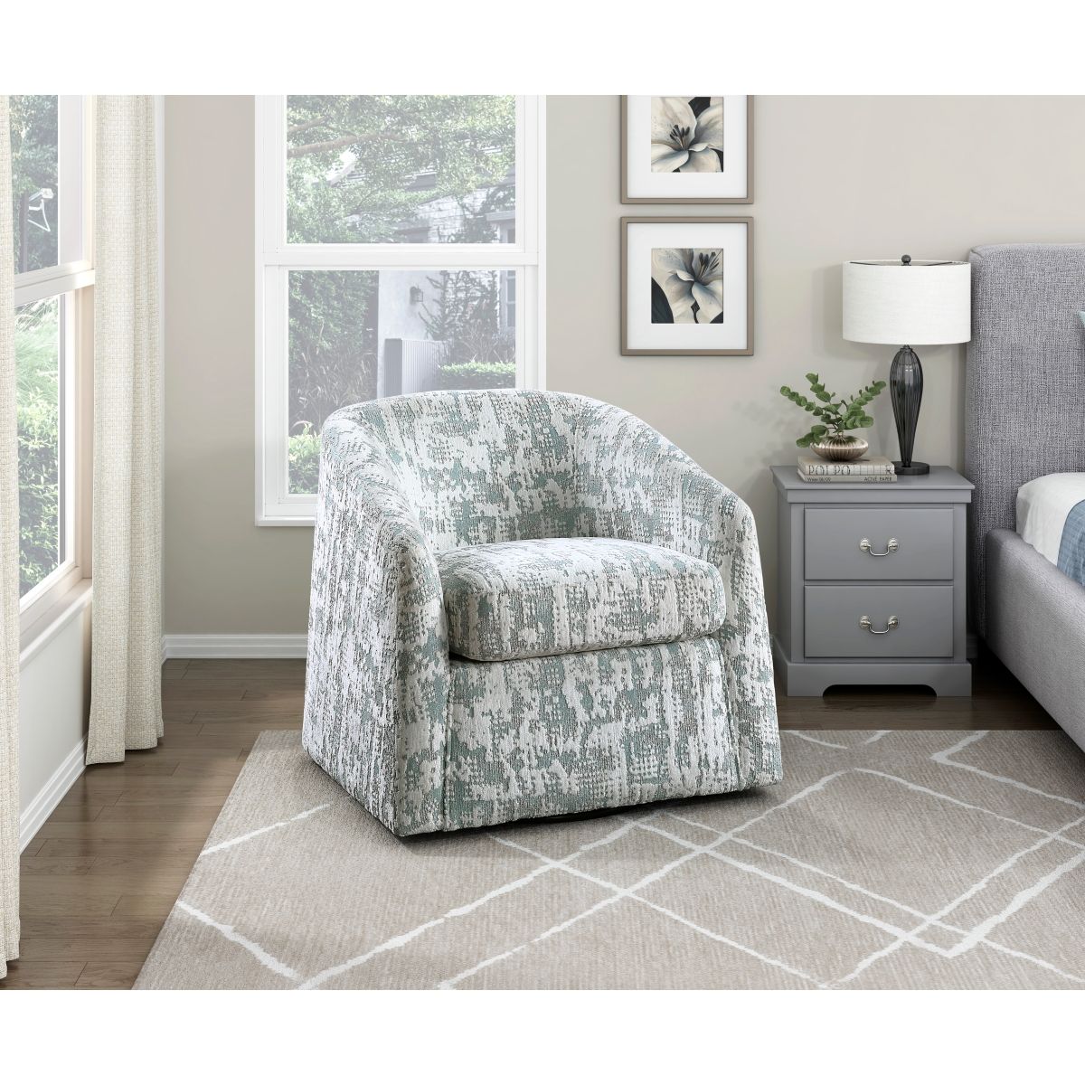 Dalton - Swivel Chair - Green