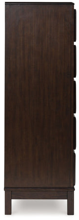 Vanmore - Five Drawer Chest - Dark Brown