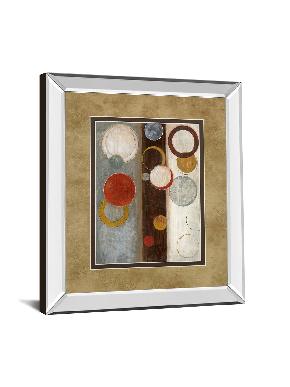 Crescent Moon I By Tava Studio - Mirror Framed Print Wall Art - Beige