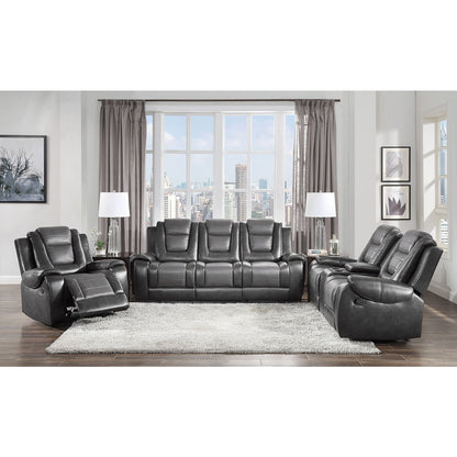 Briscoe - Double Reclining Sofa With Center Drop-Down Cup Holders