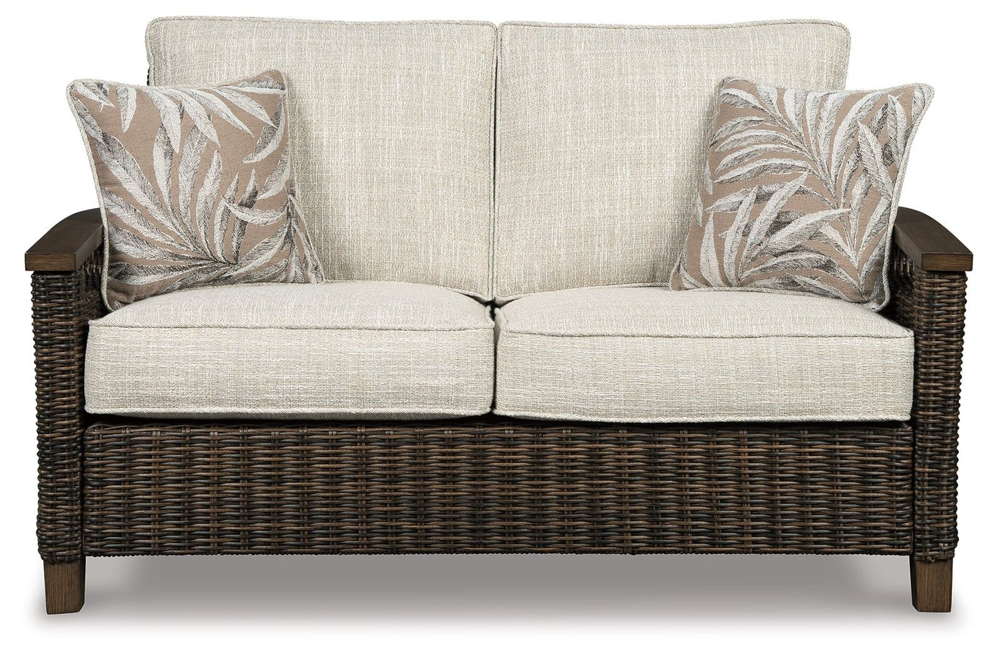 Paradise Trail - Loveseat w/Cushion - Medium Brown