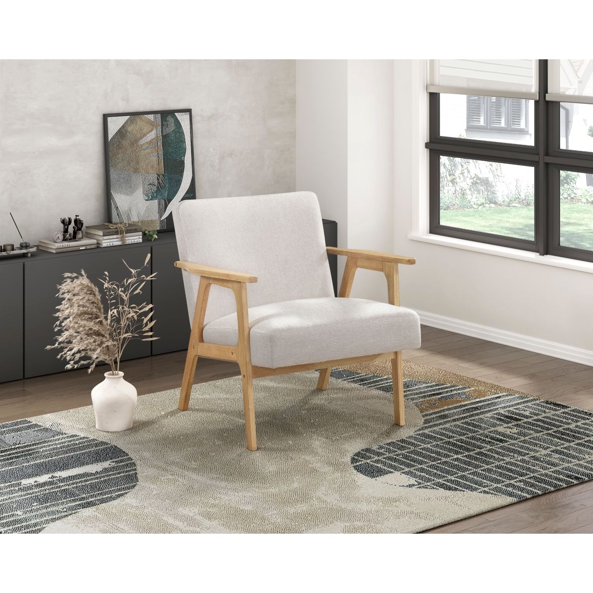 Omara - Accent Chair Light Brown Base