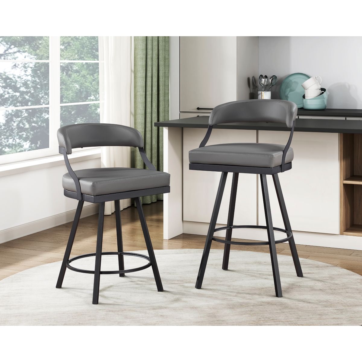 Crowley - Swivel Counter Height Chair (Set of 2)