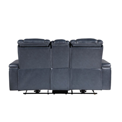 Keziah - Power Sofa & Loveseat - Blue