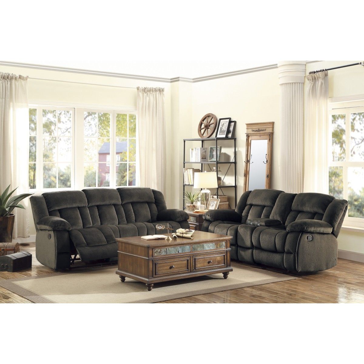 Laurelton - Double Glider Reclining Loveseat With Center Console