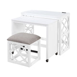Salina - 3 Piece Pack Desks With Stool Set